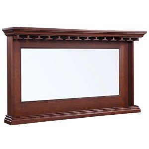 Hathaway Walnut Back Bar Mirror, 62" x 35.5