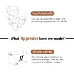 Retro Brown Power Recliner with Massage & Heat