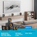 Acoustic Audio 5.1 Bluetooth Home Theater Speaker System