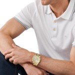 Michael Kors Gold-Tone Lexington Men's Chronograph Watch