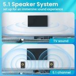 Acoustic Audio 5.1 Bluetooth Home Theater Speaker System