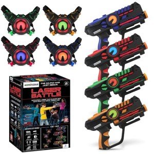 Laser Tag Gun Set - 4 Rechargeable Toys