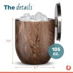 Premium Insulated Stainless Steel Ice Bucket - 3L