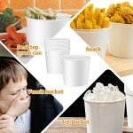 100 Pack Disposable Ice Buckets for Parties
