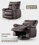 Extra-Large Heat and Massage Recliner Chair