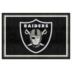 NFL Oakland Raiders 5x8 Plush Rug