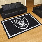 NFL Oakland Raiders 5x8 Plush Rug