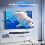 GEOYEAO 32" Sound Bar with Dual Subwoofers