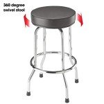Big Red Torin Chrome Bar Stool - 28.74" Tall