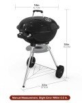 18" Portable Charcoal Grill for BBQ Fun