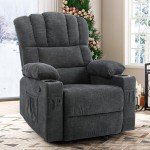 Oversized Rocker Recliner Chair with Massage & Heat