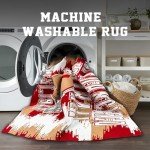 San Francisco Football Area Rug for Mancaves 6x9