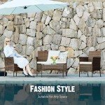 Stylish 4-Piece Outdoor Patio Furniture Set
