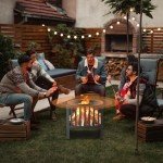 Portable 16-Inch Black Steel Fire Pit Grate