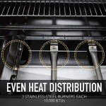 Kenmore 3-Burner Propane BBQ Grill in Azure Blue