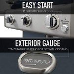 Kenmore 3-Burner Propane BBQ Grill in Azure Blue