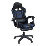 Blue Ergonomic Gaming Chair with Headrest & Lumbar Pillow