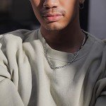 Men's 4MM Stainless Steel Figaro Chain Necklace