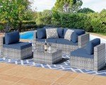 Stylish Outdoor Patio Sectional Sofa Set