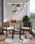 Comfortable 3-Piece Patio Rocking Furniture Set