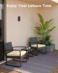 Comfortable 3-Piece Patio Rocking Furniture Set