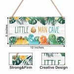 Woodland Dinosaur Wall Art for Boys' Room