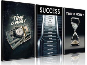 Time Is Money Wall Art for Mancaves