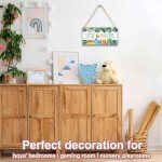 Woodland Dinosaur Wall Art for Boys' Room