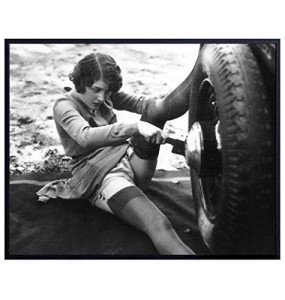 Funny Vintage Car Wall Art for Man Cave