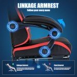 GTPLAYER Adjustable Gaming Chair with Footrest