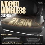 Comfortable Gaming Chair with Footrest and Massage