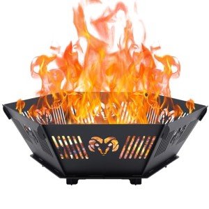 Portable 23-Inch Fire Pit for Camping and Outdoors