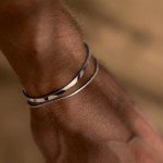 Men's 925 Silver Stackable Snake Chain Bracelets