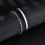 Men's 925 Silver Stackable Snake Chain Bracelets