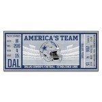 Dallas Cowboys Ticket Design Runner Rug - 30” x 72”