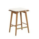 Barker Backless Solid Wood Barstools - Set of 2