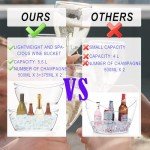 2 Pack Acrylic Ice Buckets for Parties