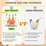 2-Pack 6.5L Acrylic Ice Buckets for Parties
