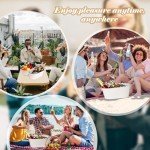 Metal Ice Buckets Set - 3 Gallon Tubs