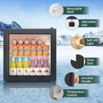 Mini Beverage Cooler for Home Bar – 62 Can