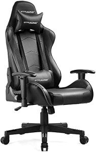 GTRACING Black Gaming Chair with Adjustable Features
