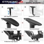 GTRACING Black Gaming Chair with Adjustable Features