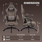Dowinx Ergonomic Gaming Chair with Massage Support