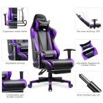 GTRACING Ergonomic Gaming Chair with Footrest