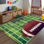 Football Field Area Rug for Mancave Decor 3x4ft
