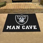 Las Vegas Raiders Man Cave All-Star Rug 34"x42.5