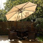9 Ft Patio Umbrella with Tilt and Crank