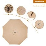 9 Ft Patio Umbrella with Tilt and Crank