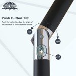 9ft Blue Patio Umbrella with 32 Solar Lights