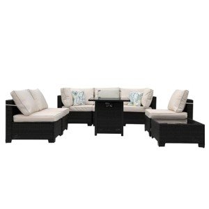 Stylish Outdoor Seating & Fire Pit Set